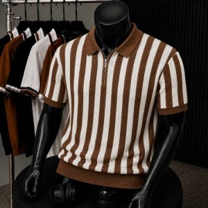Men's Quality Tshirt  Color: Black White, Brown White, Green