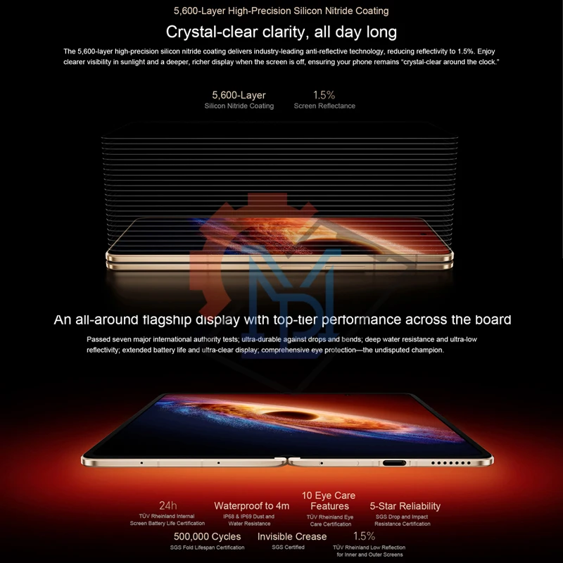 Original HONOR Magic V6 5G Ultra Slim Foldable Flagship 7.95" Display Snapdragon 8 Elite Gen 5 Battery 7150/6850mAh Smartphone - Image 2