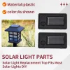 UNCL 2Pcs Battery Box, Solar Lantern Light Replacement Parts Top for Outdoor Hanging Lanterns Container Home Solar Lamp