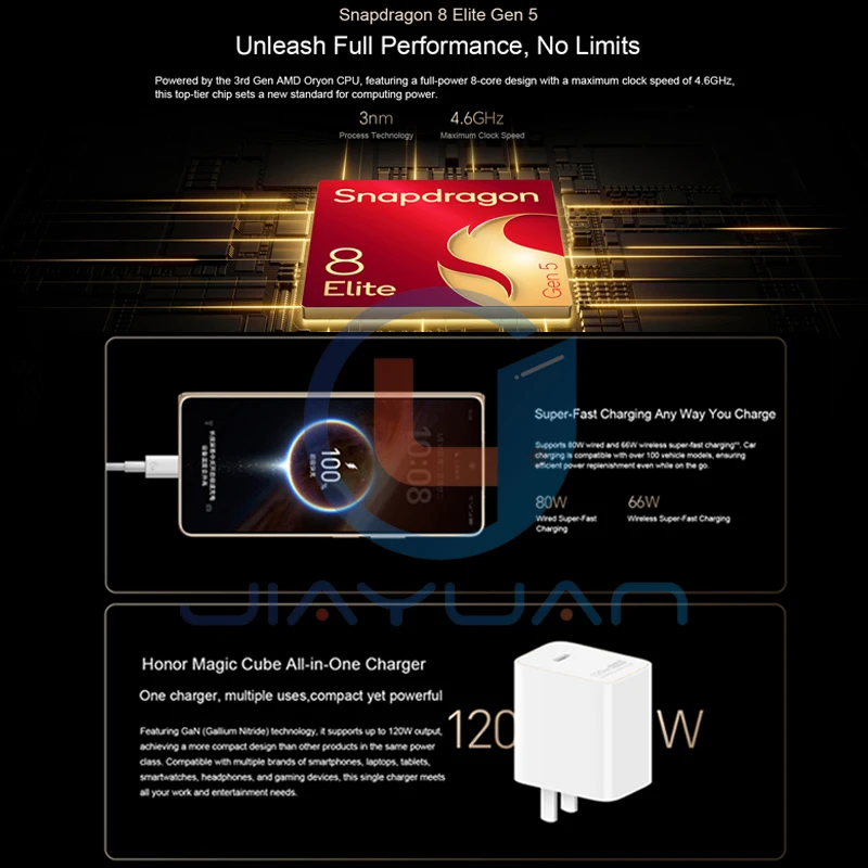New Arrivals Original HONOR Magic V6 5G Foldable Flagship 7.95" Display Snapdragon 8 Elite Gen 5 Battery 7150/6850mAh Smartphone - Image 6