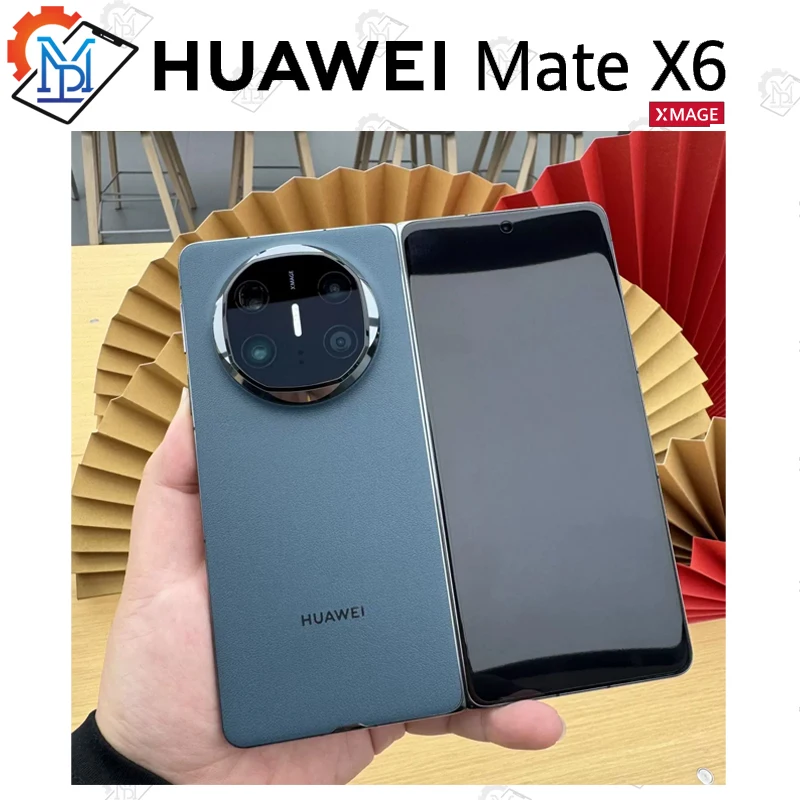 Original Huawei Mate X6 5G Foldable Phone 7.93 Inches Kunlun Glass 2 Folded Display Kirin 9020 HarmonyOS 4.3 NFC Smartphone