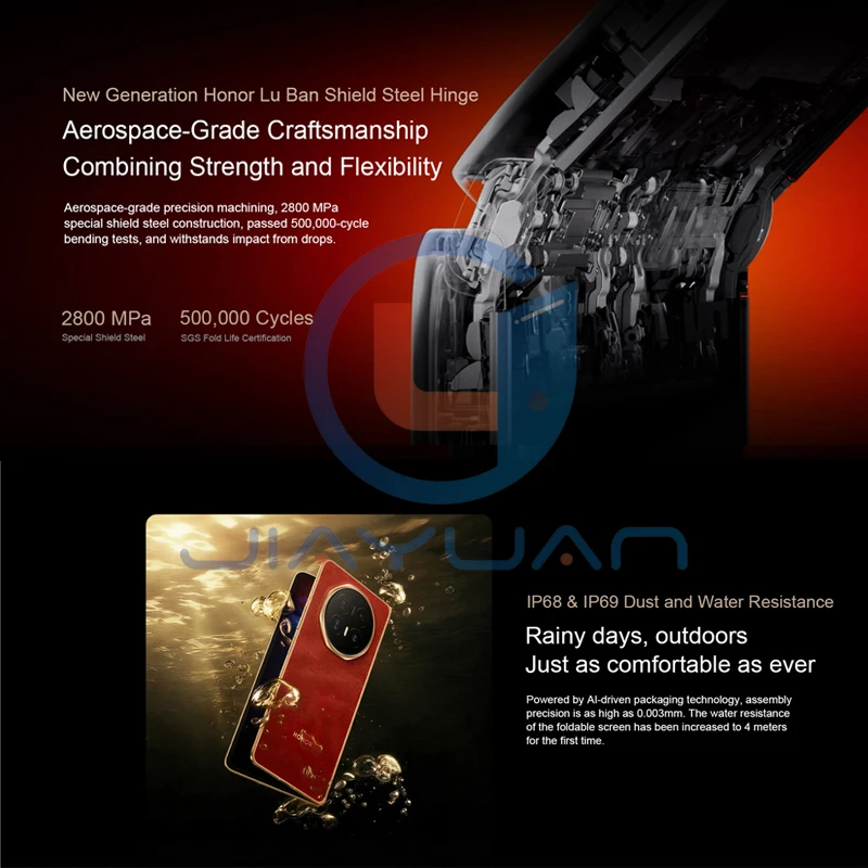 New Arrivals Original HONOR Magic V6 5G Foldable Flagship 7.95" Display Snapdragon 8 Elite Gen 5 Battery 7150/6850mAh Smartphone - Image 4