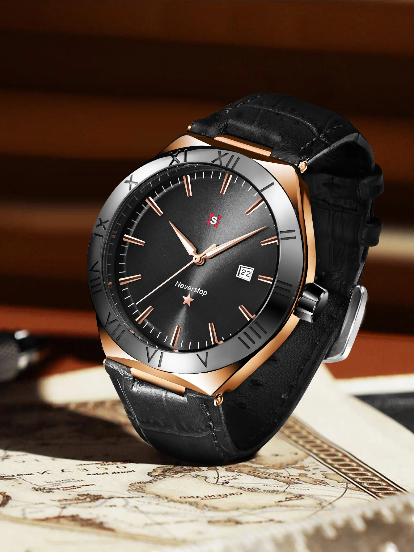 Luxury Men's Steel Band Quartz Watch – Minimalist Design, Inspired by High-End Brands - Image 4