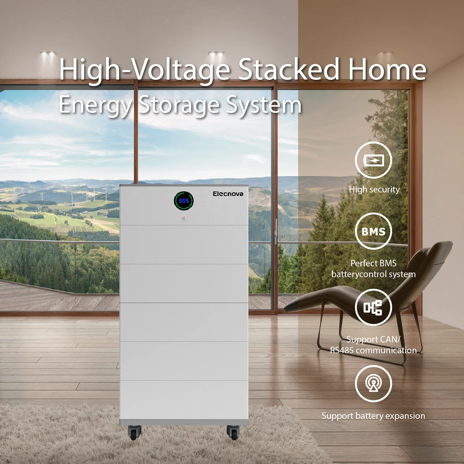 Elecnova ESS 25KW Inverter with 10KWh 15KWh 25KWh LiFePo4 Battery Complete Set Product Solar Kit All in One - Image 6