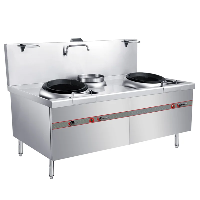 Hotel Commercial Gas Wok Range Cooker High BTU Asian Wok Burner Stainless Steel Wok Cooking Station Restaurant Kitchen Equipment - Image 3