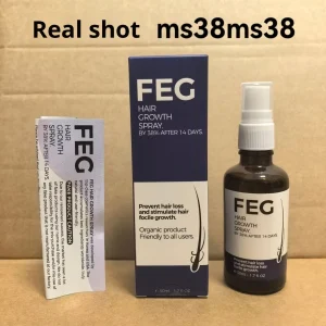 FEG Hair Growth Essential Loss Regrowth Treatment Strengthens Serum Fast Growing Hair Nourishes Scalp Light Weight Non Greasy