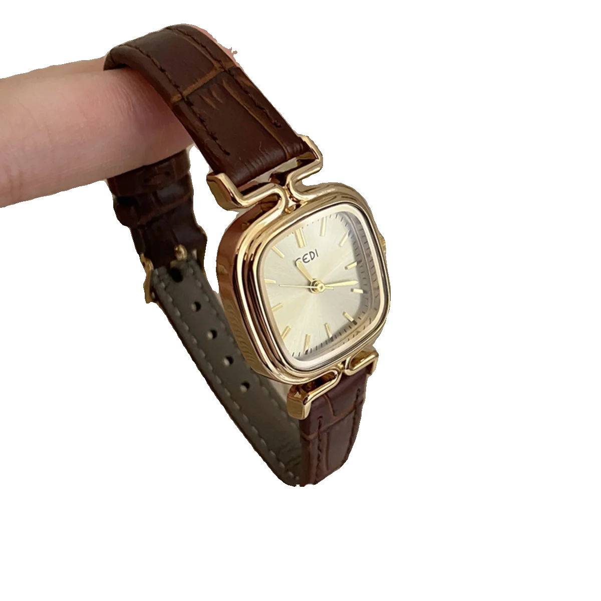 New Vintage-Inspired Luxury Women'S Watch, Featuring A Square Dial, Trendy And Sophisticated Design, And Elegant Style. - Image 3