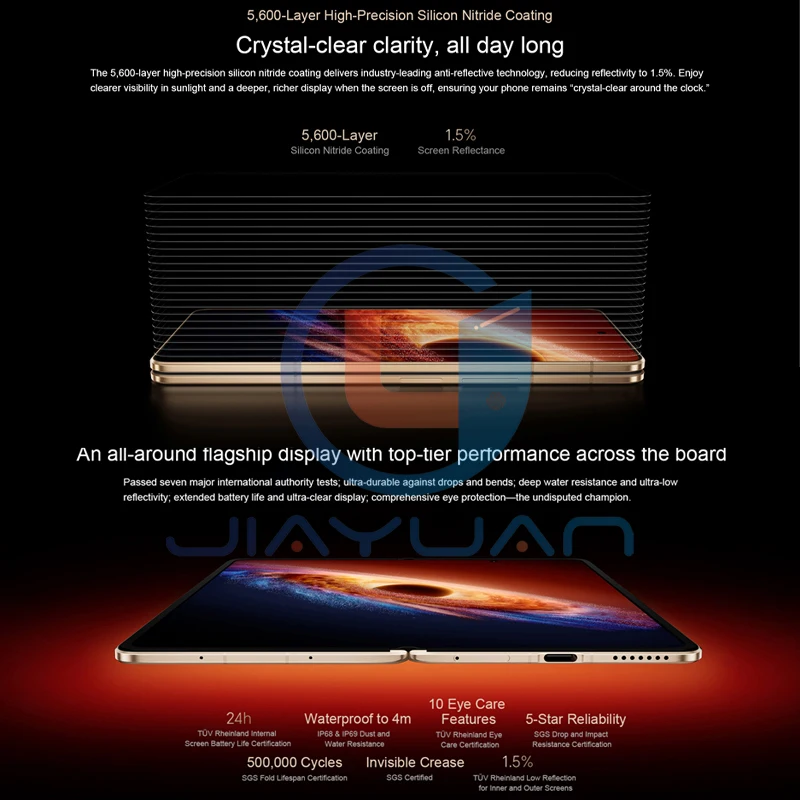 New Arrivals Original HONOR Magic V6 5G Foldable Flagship 7.95" Display Snapdragon 8 Elite Gen 5 Battery 7150/6850mAh Smartphone - Image 2